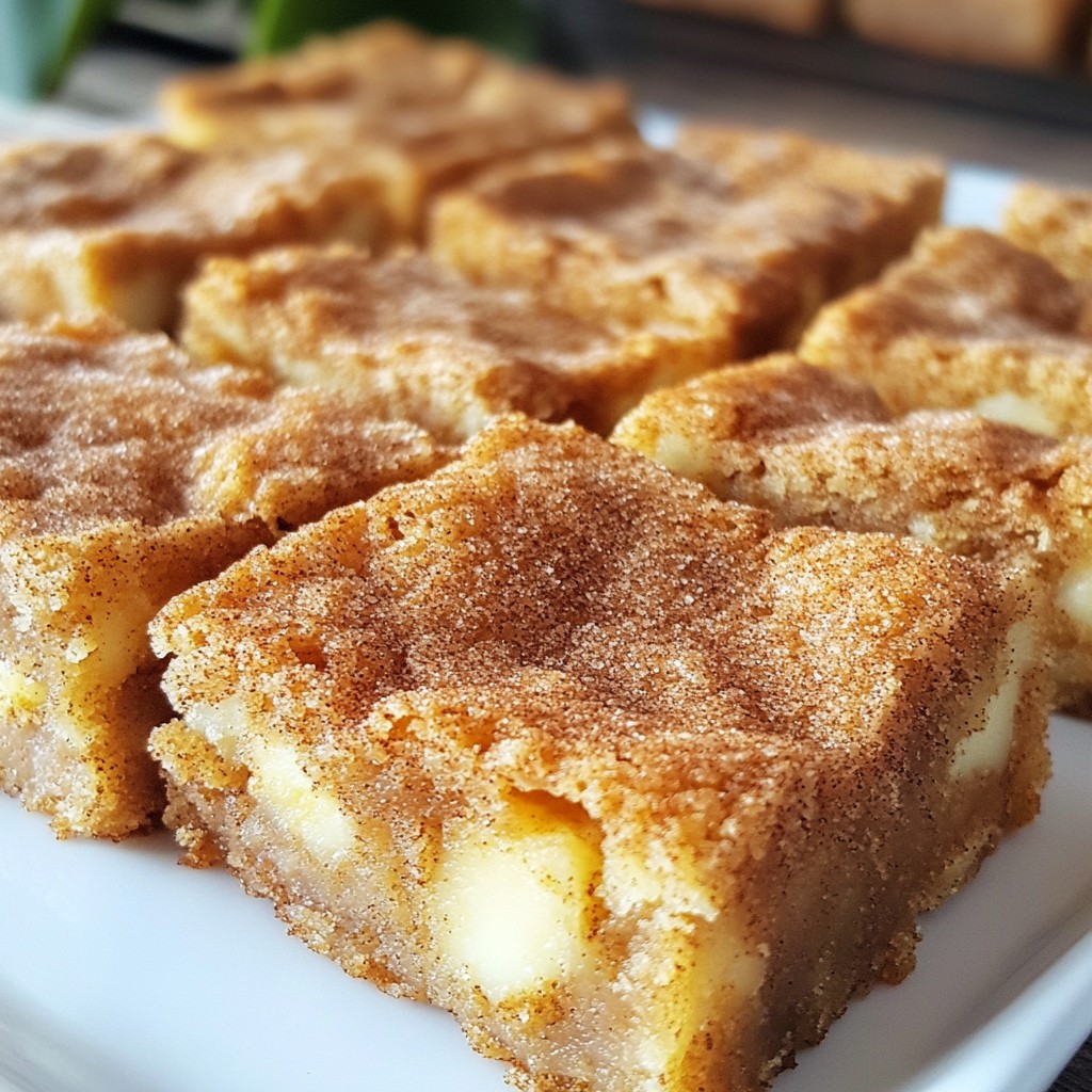 Snickerdoodle Blondies Tasty and Easy Dessert Recipe