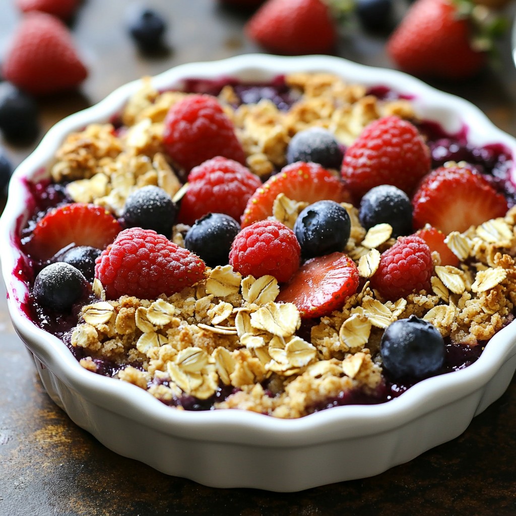 Triple Berry Crisp Delightful and Easy Recipe