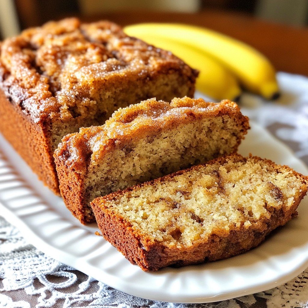 Cinnamon Sugar Banana Bread Simple and Delicious Recipe