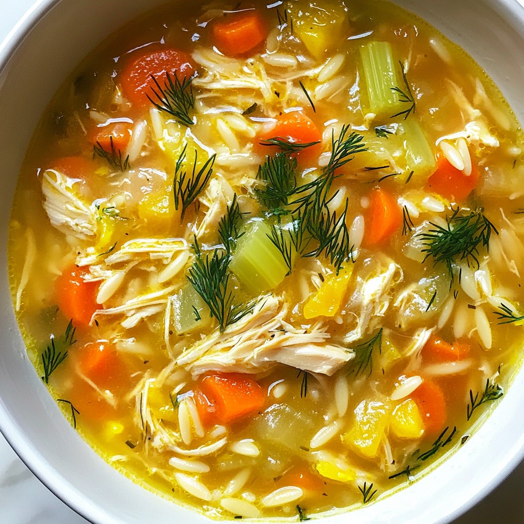 Greek Lemon Chicken Soup Flavorful Comfort Dish