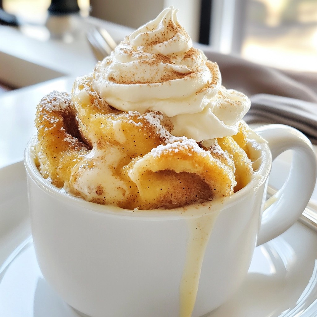 Cinnamon Roll Mug Cake Simple and Quick Dessert