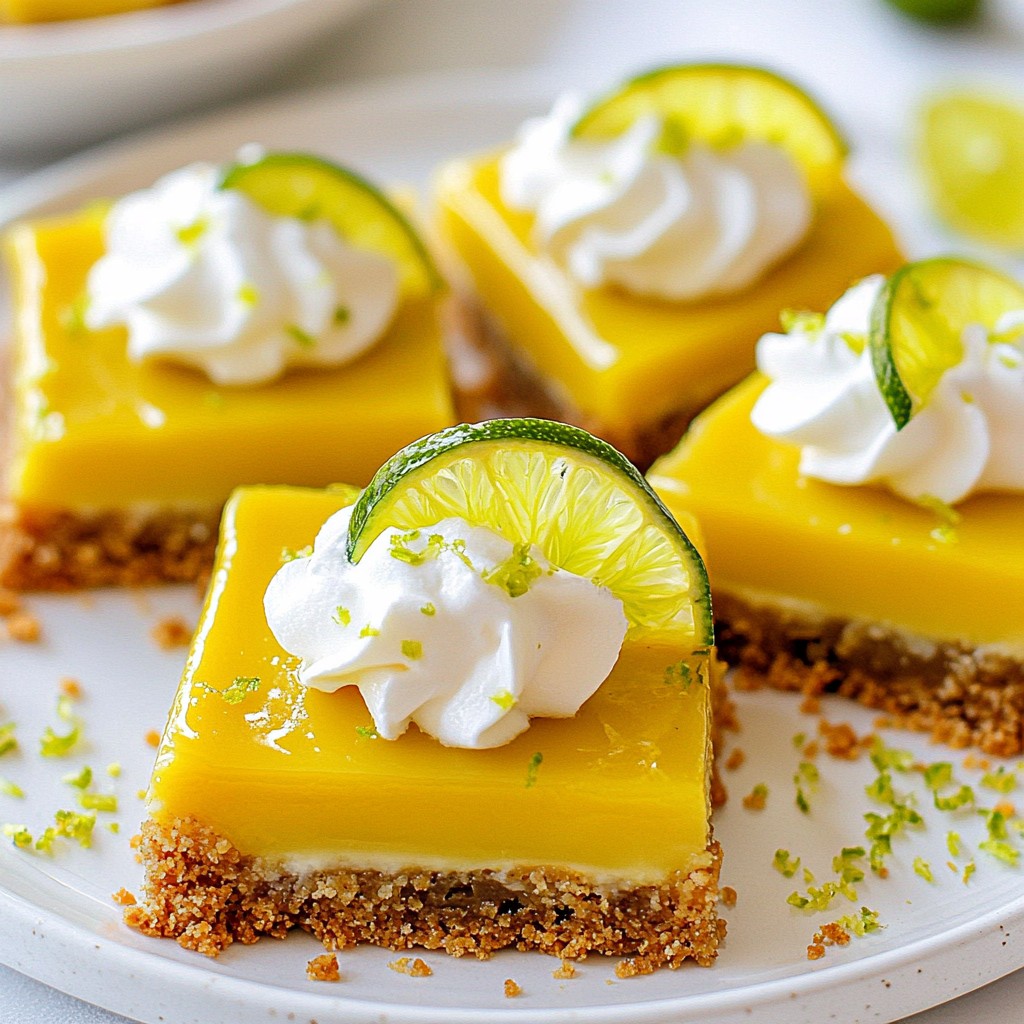 Irresistible Key Lime Pie Bars Simple and Delicious Treat