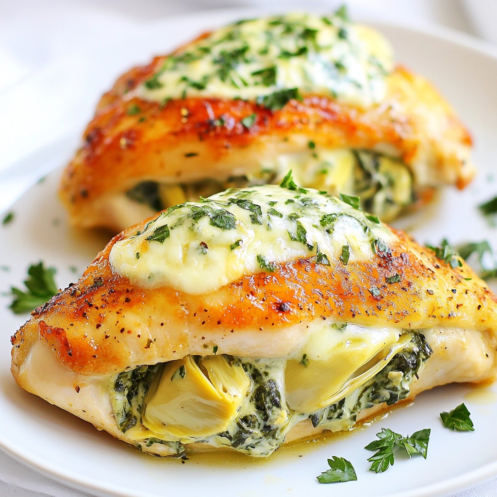 Spinach Artichoke Stuffed Chicken Flavorful Delight