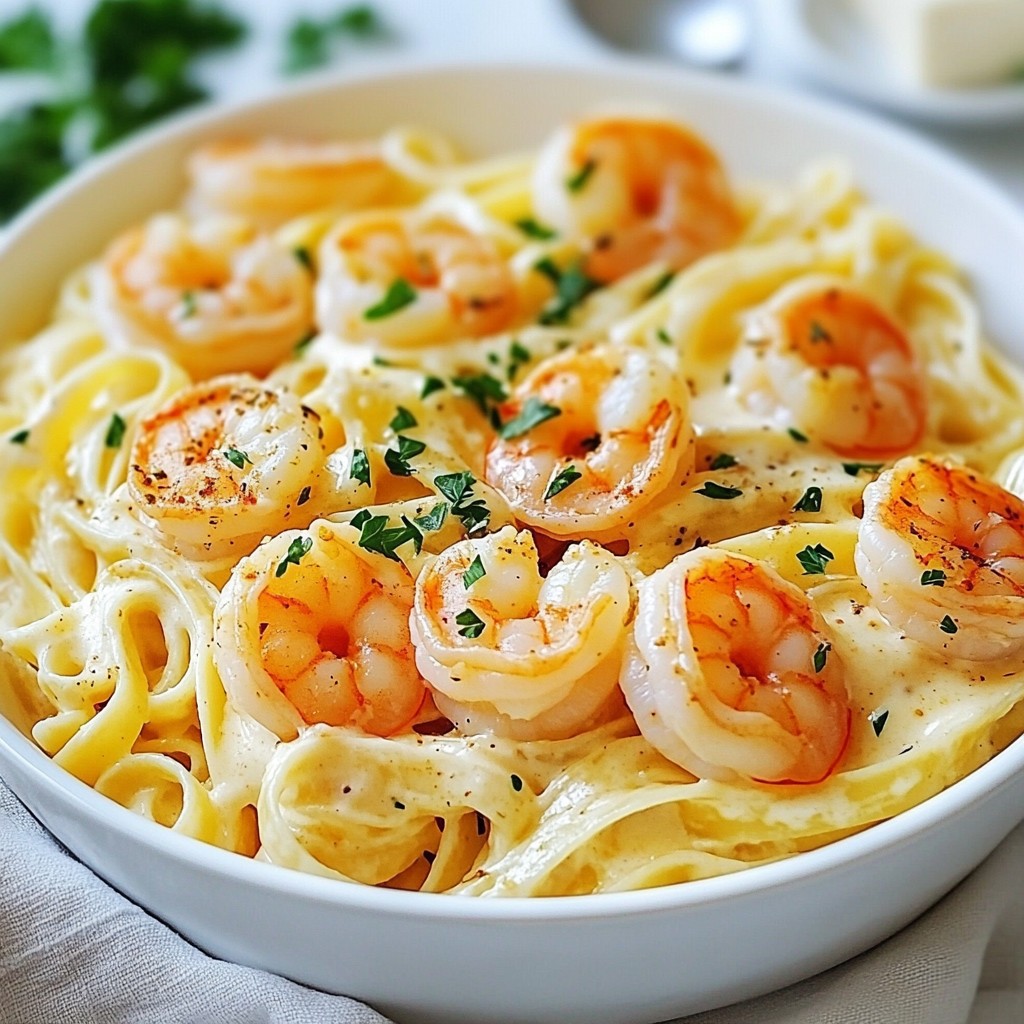 Cajun Shrimp Alfredo Pasta Deliciously Creamy Dish