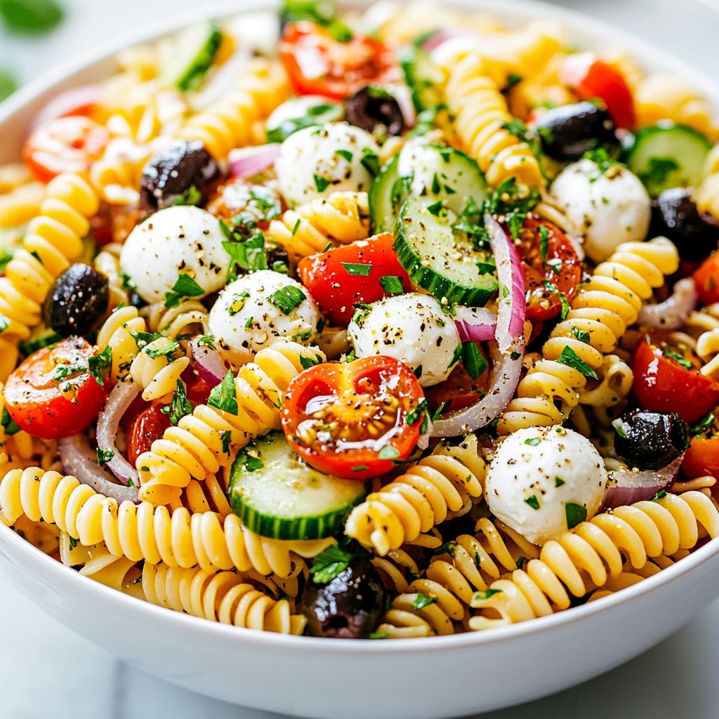 Zesty Italian Pasta Salad Flavorful and Fresh Recipe