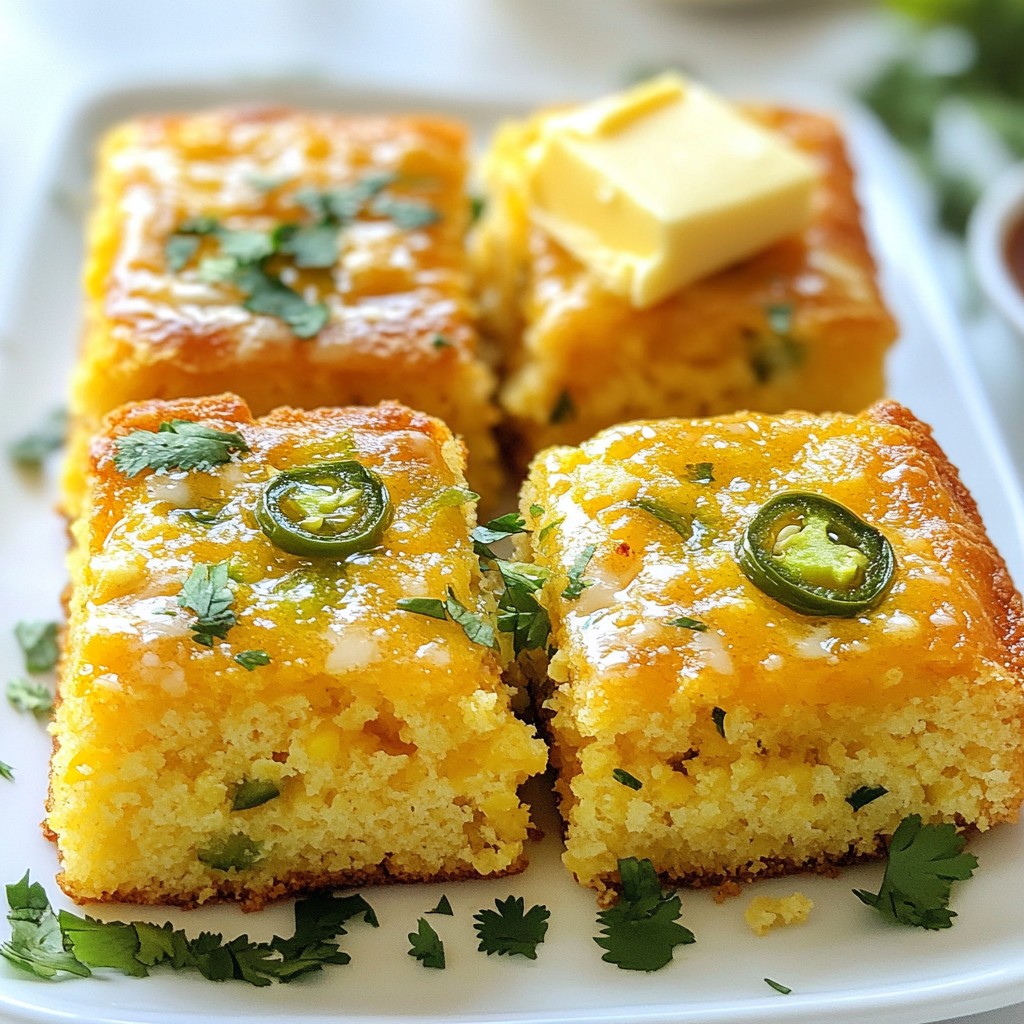 Jalapeño Cheddar Cornbread Simple and Tasty Recipe