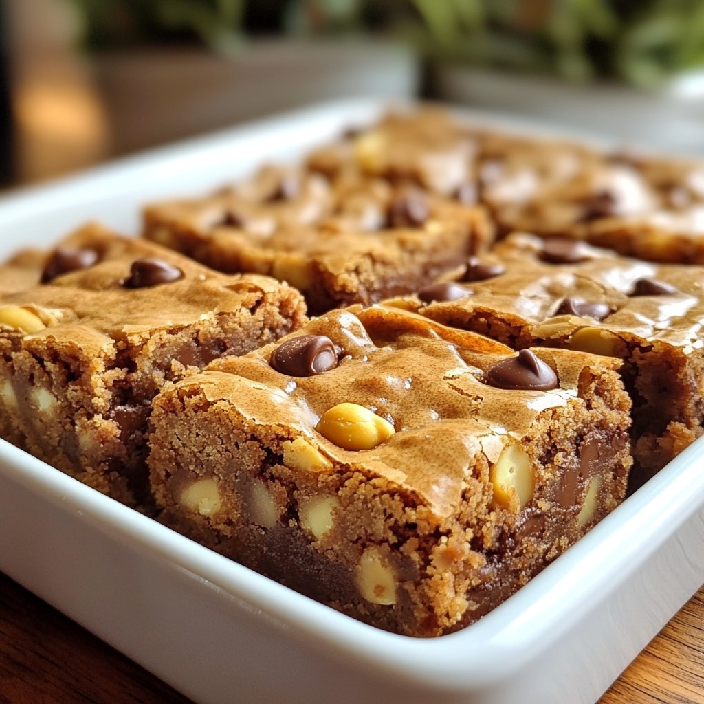 Peanut Butter Chocolate Chip Blondies Irresistible Treat