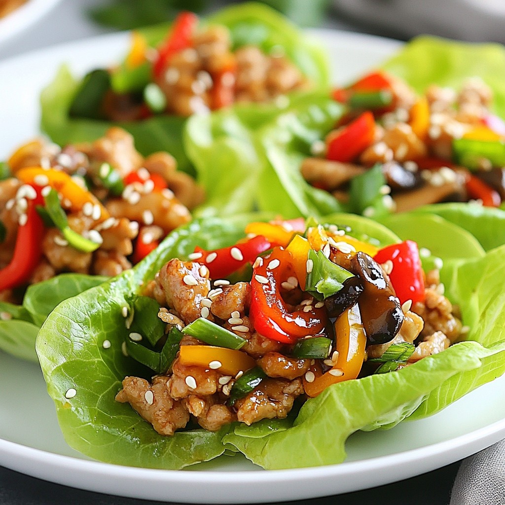 Asian Chicken Lettuce Cups Simple and Tasty Recipe
