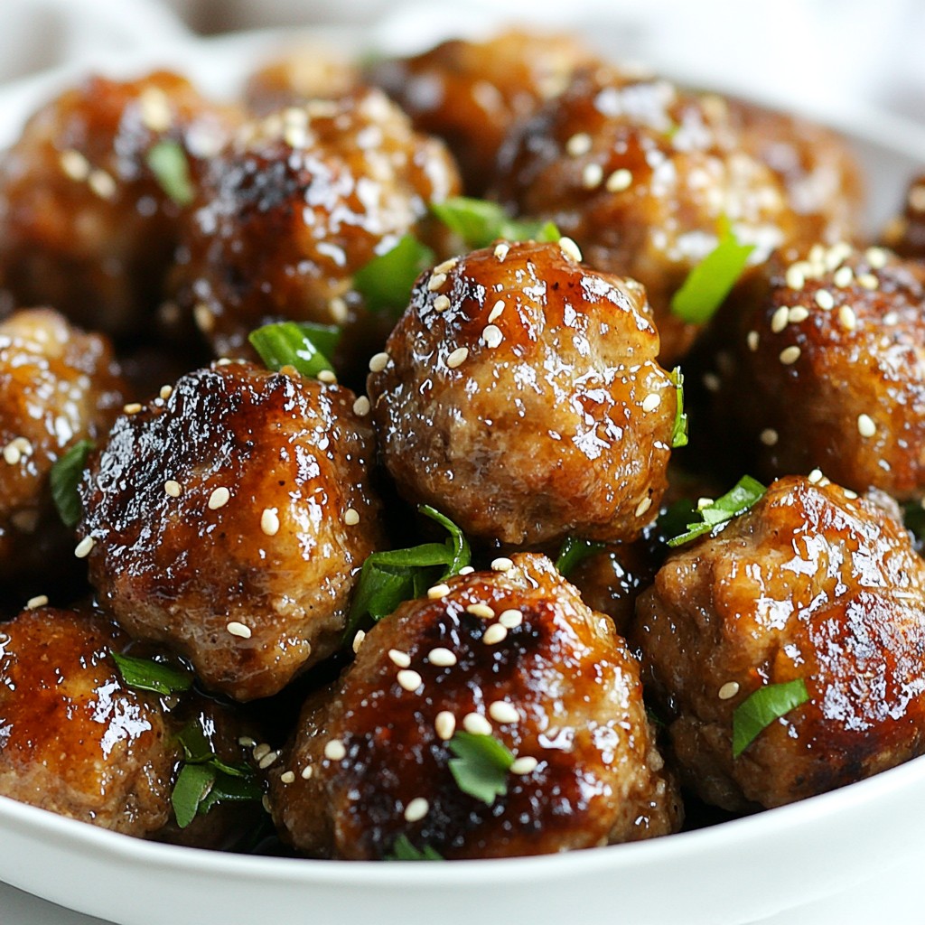 Honey Garlic Meatball Skillet Savory and Quick Meal