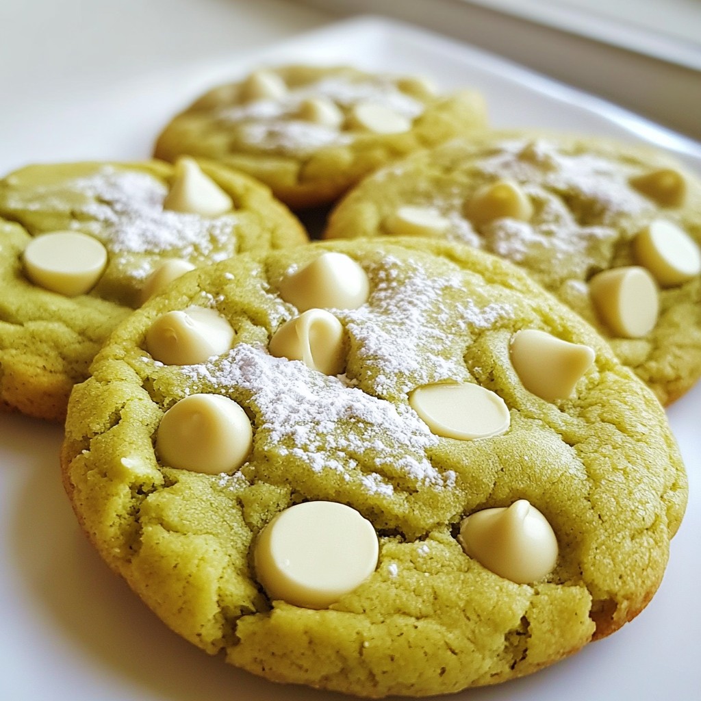 Matcha White Chocolate Cookies Delightful Treat Recipe