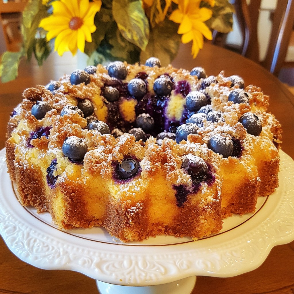 Blueberry Streusel Coffee Cake Delightful and Easy Recipe