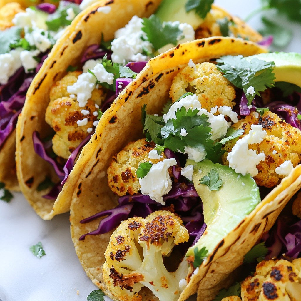 Roasted Cauliflower Tacos Flavorful and Simple Meal