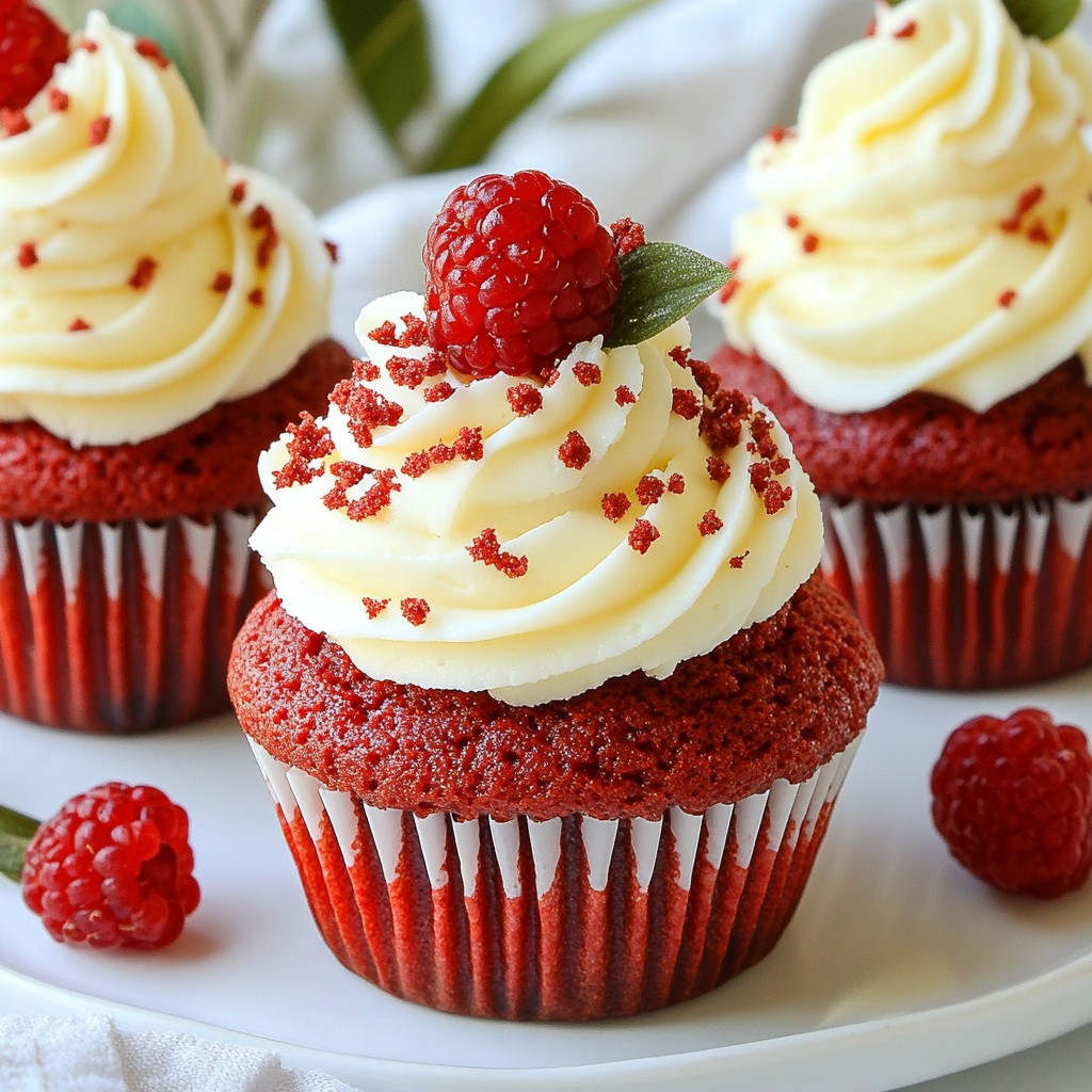 Classic Red Velvet Cupcakes Rich and Delicious Treat