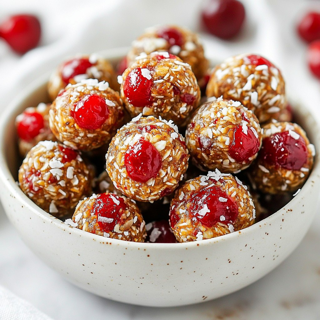 Cherry Pie Energy Bites Savory and Simple Treat
