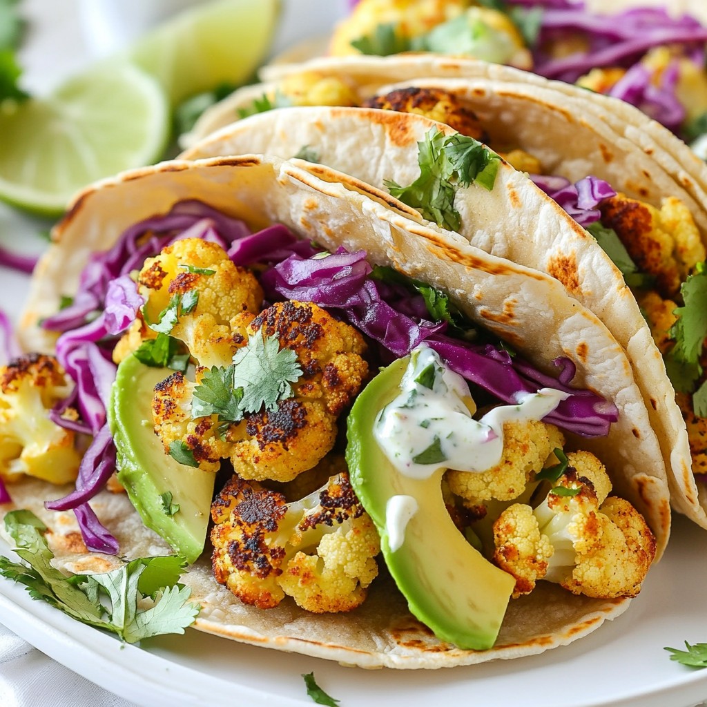 Roasted Cauliflower Tacos Flavorful and Healthy Meal