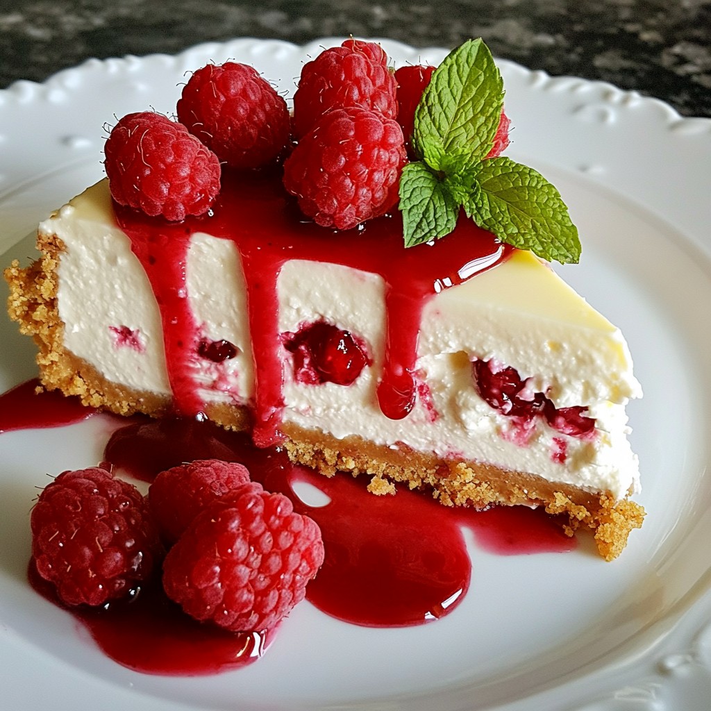 White Chocolate Raspberry Cheesecake Delight Recipe
