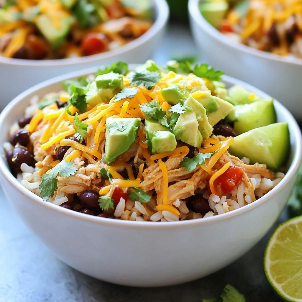 Flavorful Instant Pot Chicken Burrito Bowls Recipe