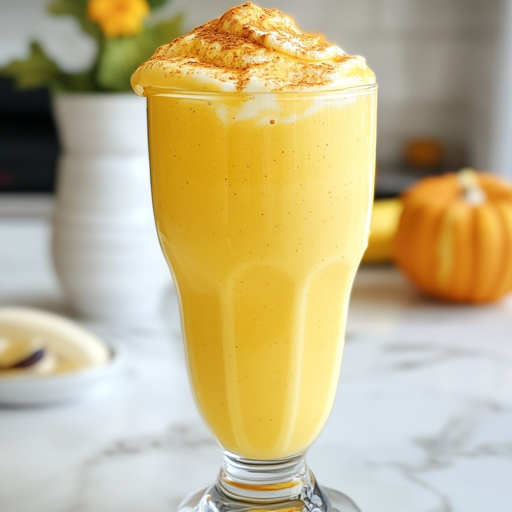 Pumpkin Pie Protein Shake Creamy and Nourishing Snack