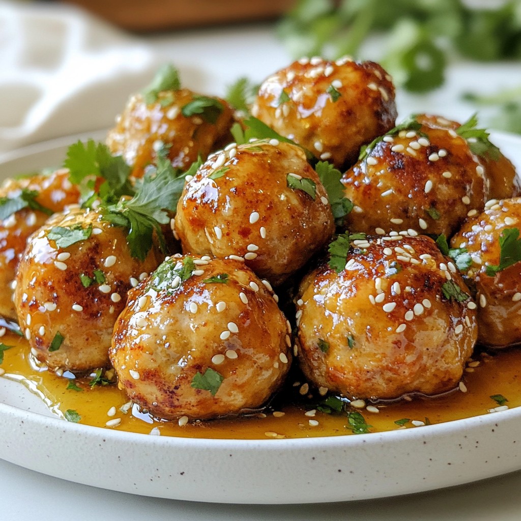 Honey Garlic Chicken Meatballs Bold and Flavorful Dish