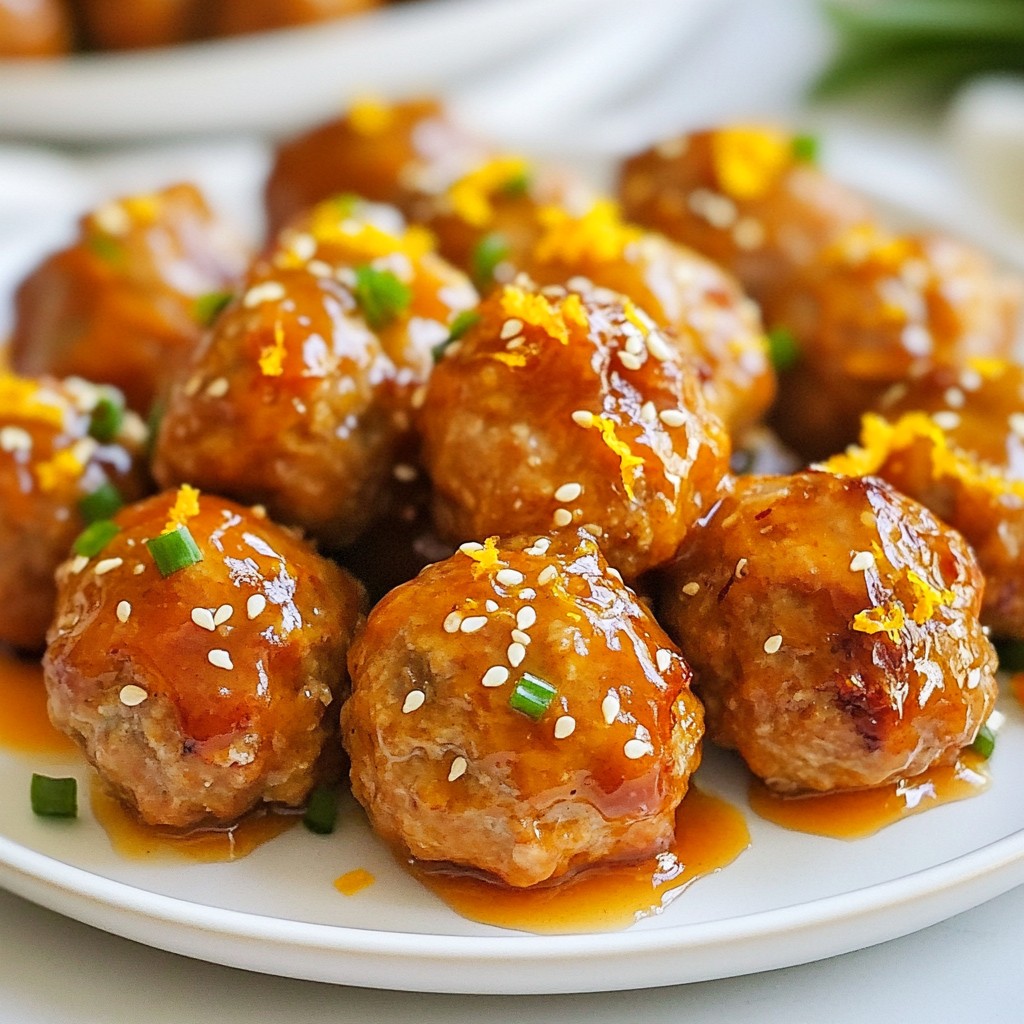 Orange Glazed Turkey Meatballs Easy and Flavorful Recipe