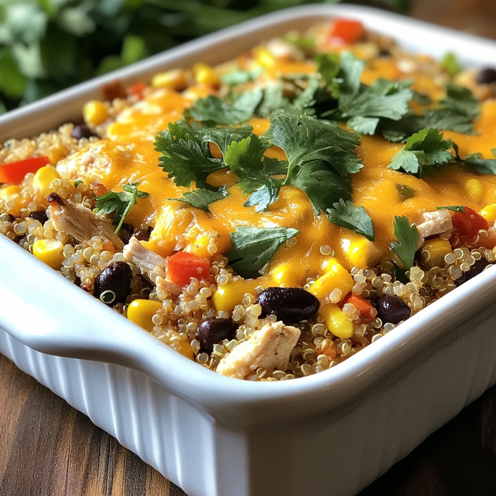 Southwest Chicken Quinoa Bake Flavorful and Simple