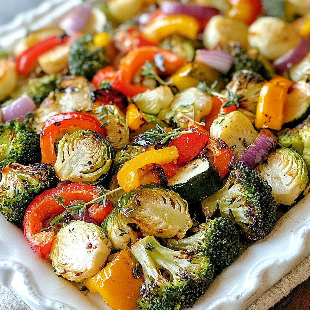 Balsamic Glazed Roasted Vegetables Flavorful Side Dish