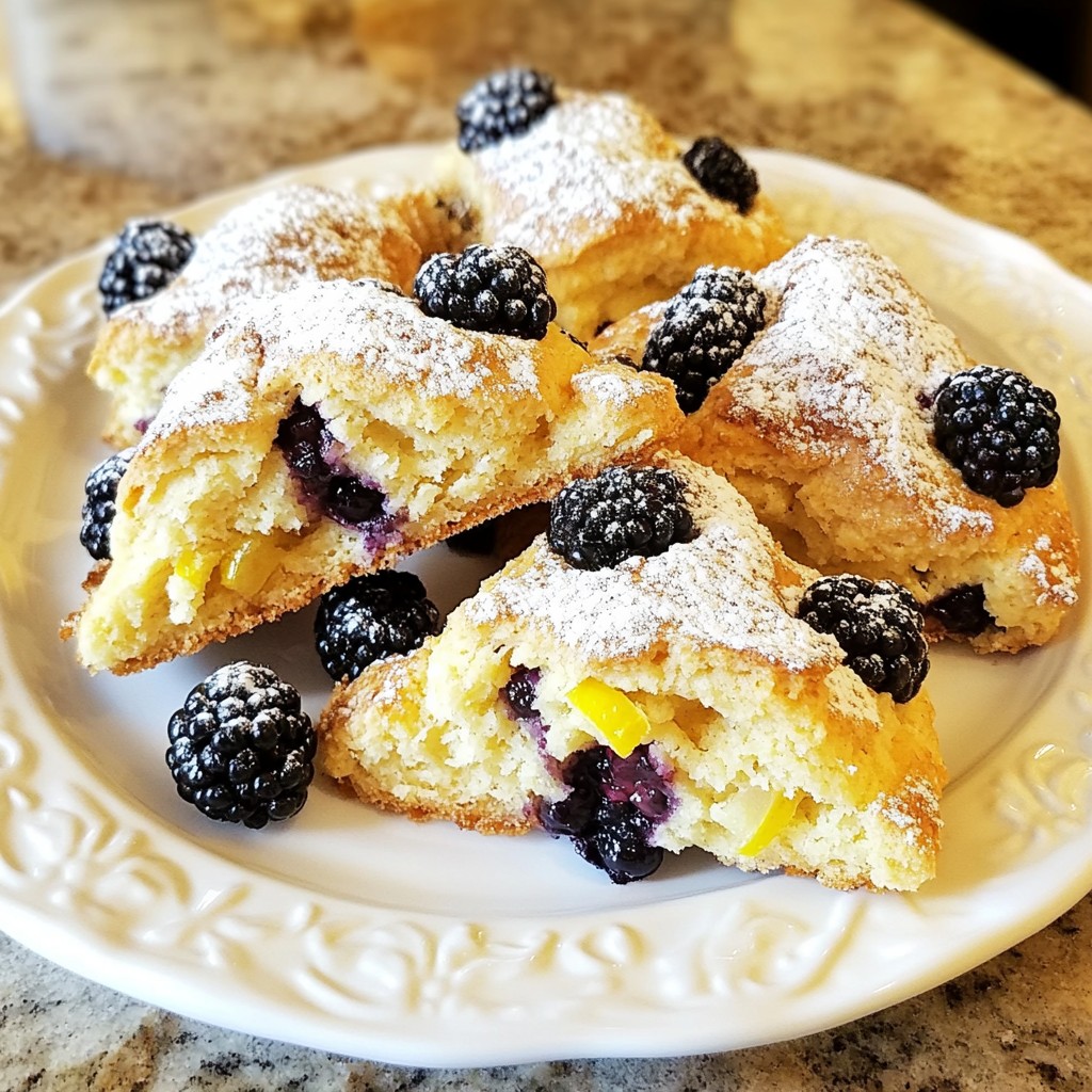 Blackberry Lemon Scones Tasty and Easy Delight