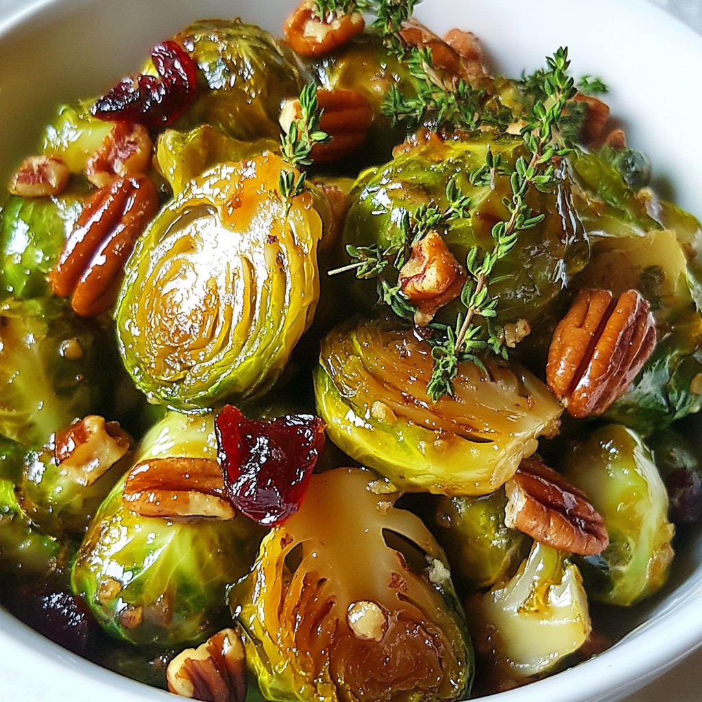 Maple Roasted Brussels Sprouts Flavorful Side Dish