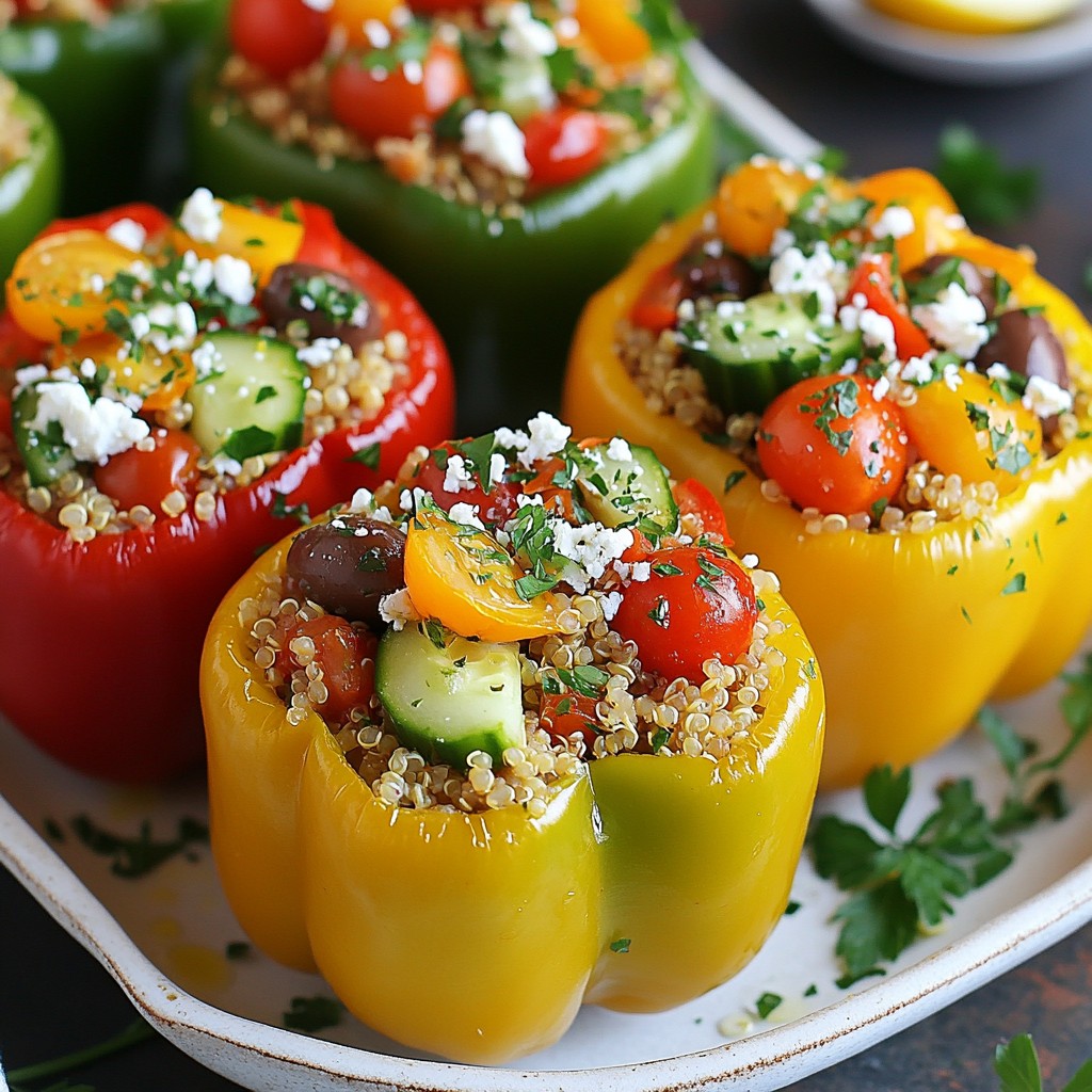 Greek Stuffed Bell Peppers Flavorful and Healthy Meal
