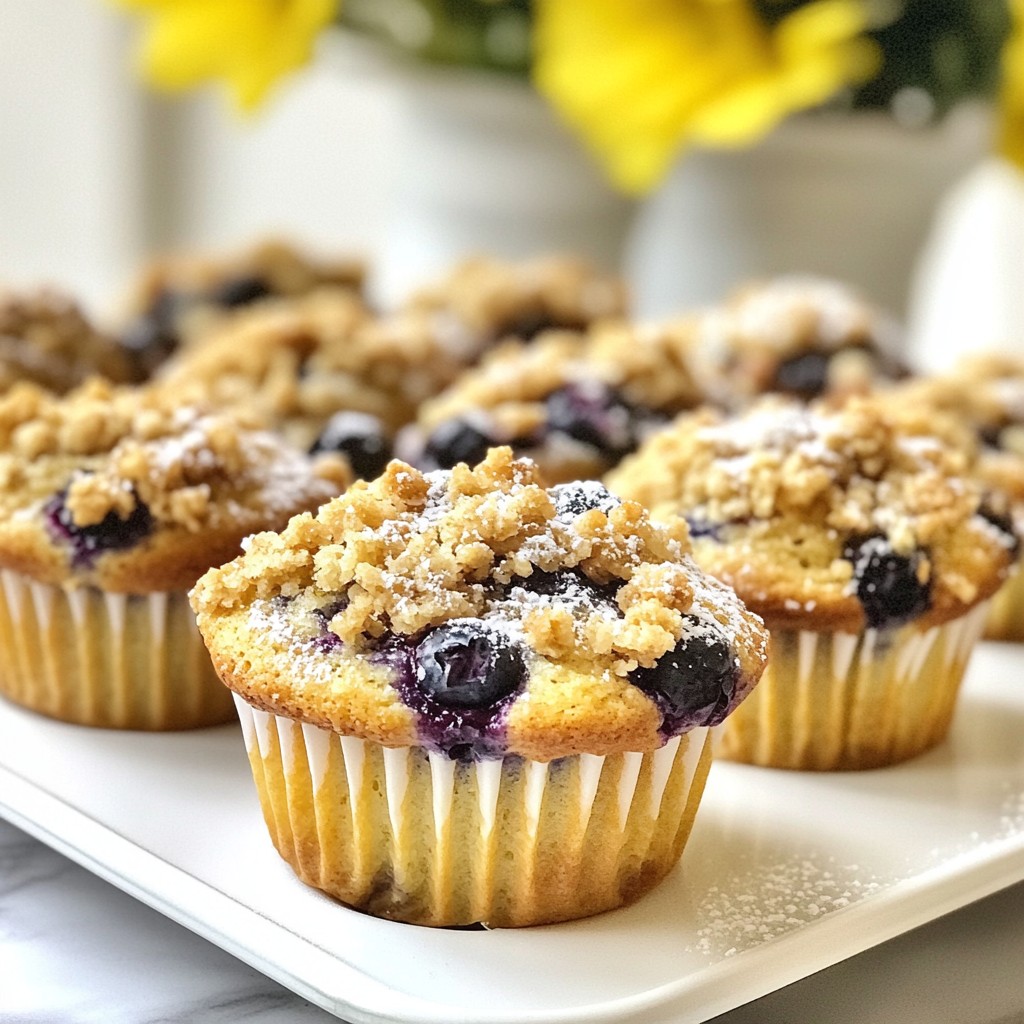 Blueberry Crumble Muffins Tasty and Simple Recipe
