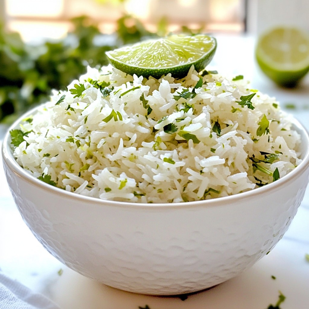 Cilantro Lime Rice Flavorful and Easy Cooking Guide