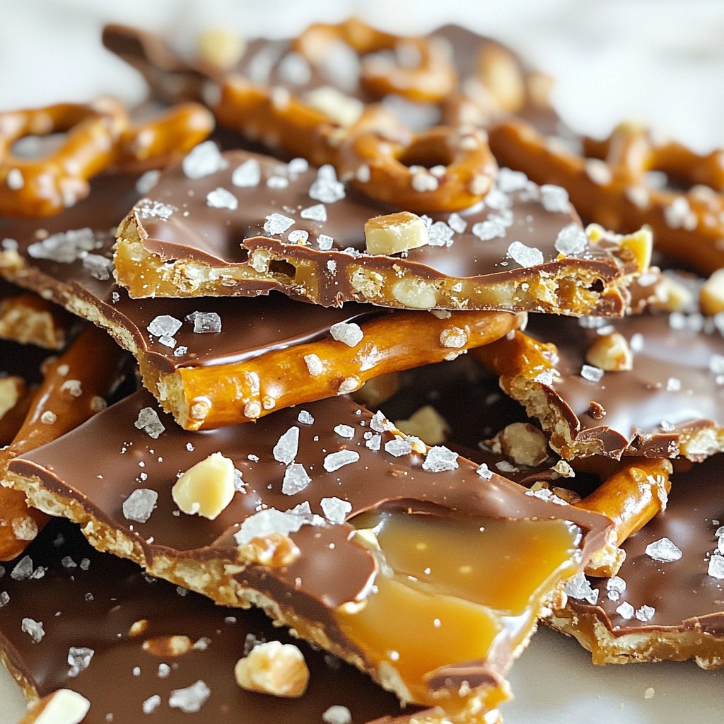 Chocolate Caramel Pretzel Bark Rich and Irresistible Snack