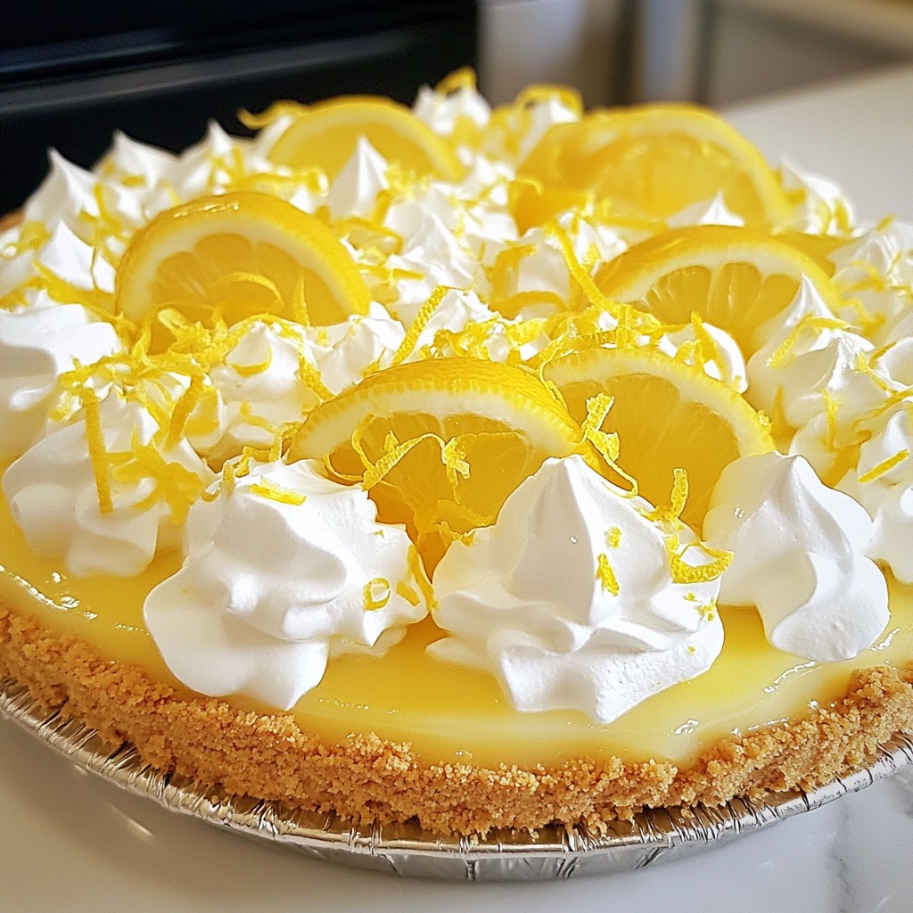 No Bake Lemon Icebox Pie Fresh and Tangy Delight