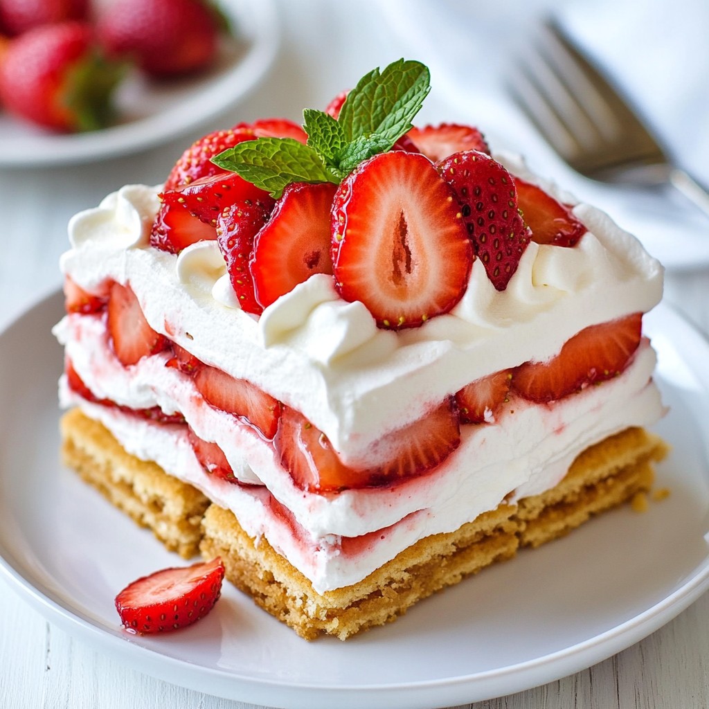 Strawberry Shortcake Icebox Cake Fresh and Easy Recipe