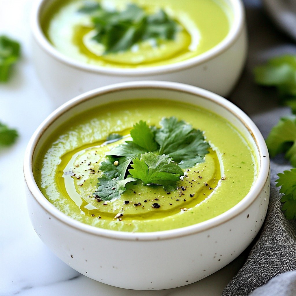 Cucumber Avocado Gazpacho Refreshing Cold Soup Recipe