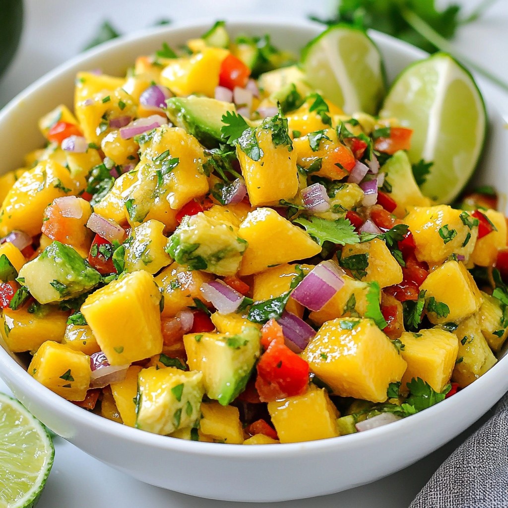 Mango Avocado Salsa Fresh and Flavorful Delight