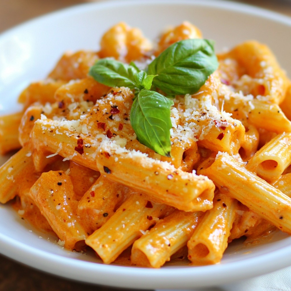 Creamy Roasted Red Pepper Pasta Quick and Tasty Recipe