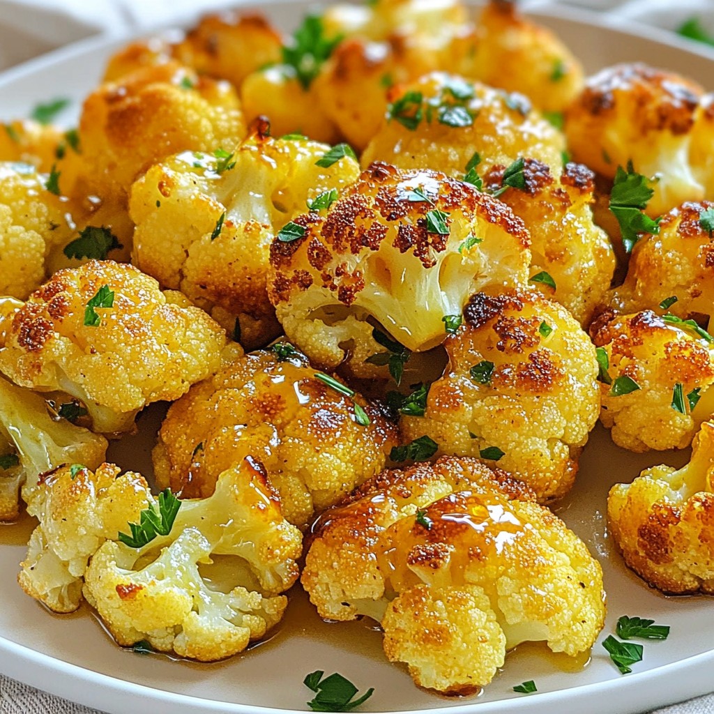 Honey Garlic Roasted Cauliflower Tasty and Easy Dish