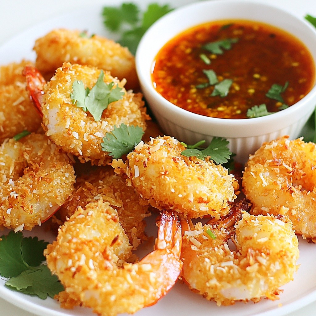 Crispy Coconut Shrimp with Chili Sauce Delight