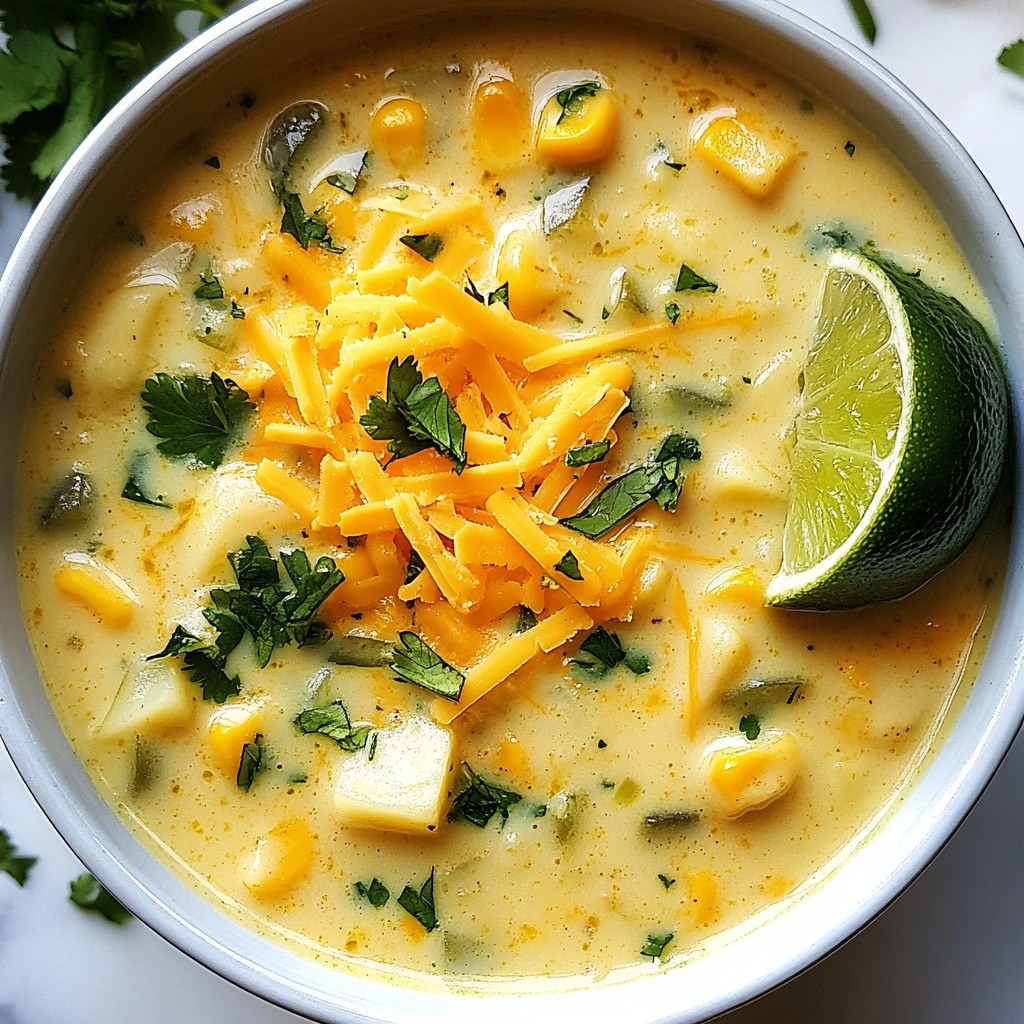 Jalapeño Cheddar Corn Chowder Simple Comfort Dish