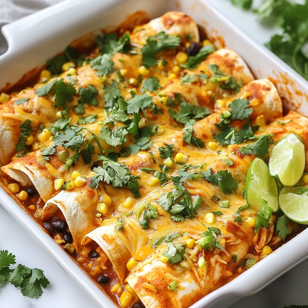 Honey Lime Chicken Enchiladas Flavorful Dinner Delight