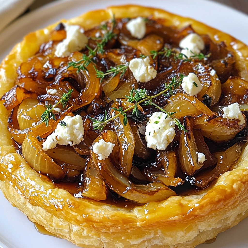 Caramelized Onion Goat Cheese Tart Savory Delight Recipe