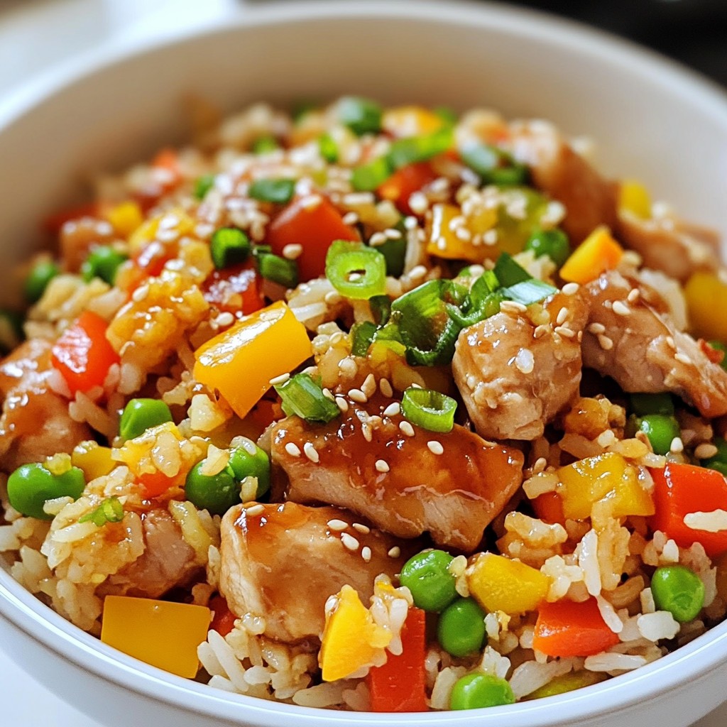 Teriyaki Chicken Fried Rice Flavorful Easy Meal Recipe