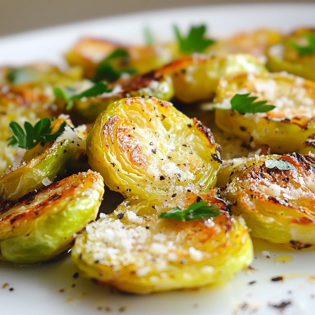 Garlic Parmesan Brussels Sprout Chips Crunchy Snack