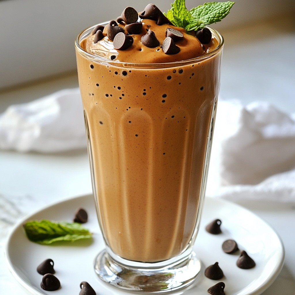 Mint Chocolate Chip Protein Shake Energizing Recipe