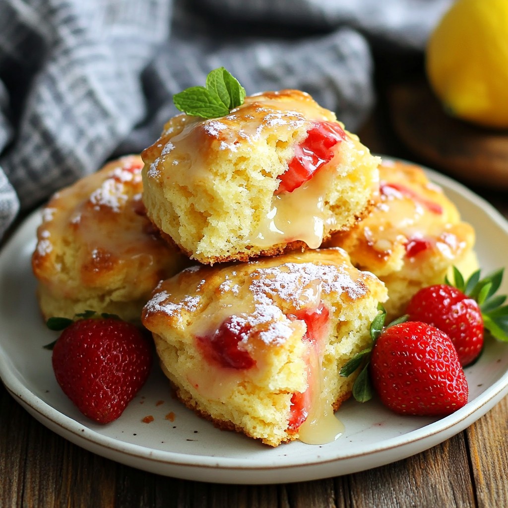 Strawberry Lemonade Scones Bright and Tasty Treat
