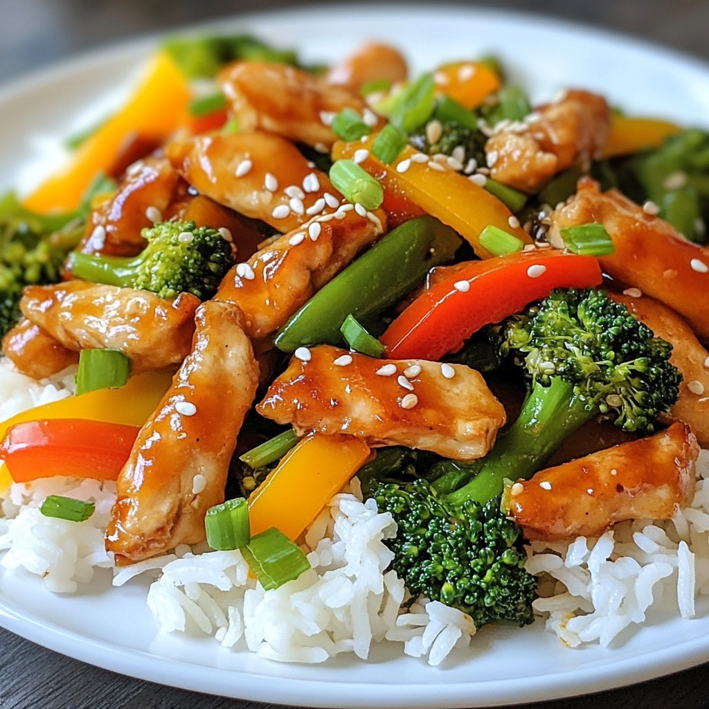 Orange Glazed Chicken Stir Fry Easy and Tasty Recipe