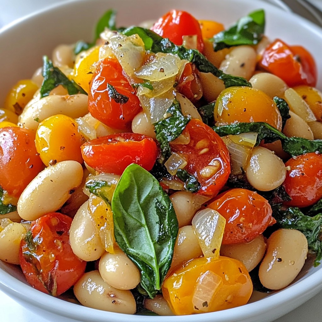 Tuscan White Bean Skillet Quick and Simple Meal