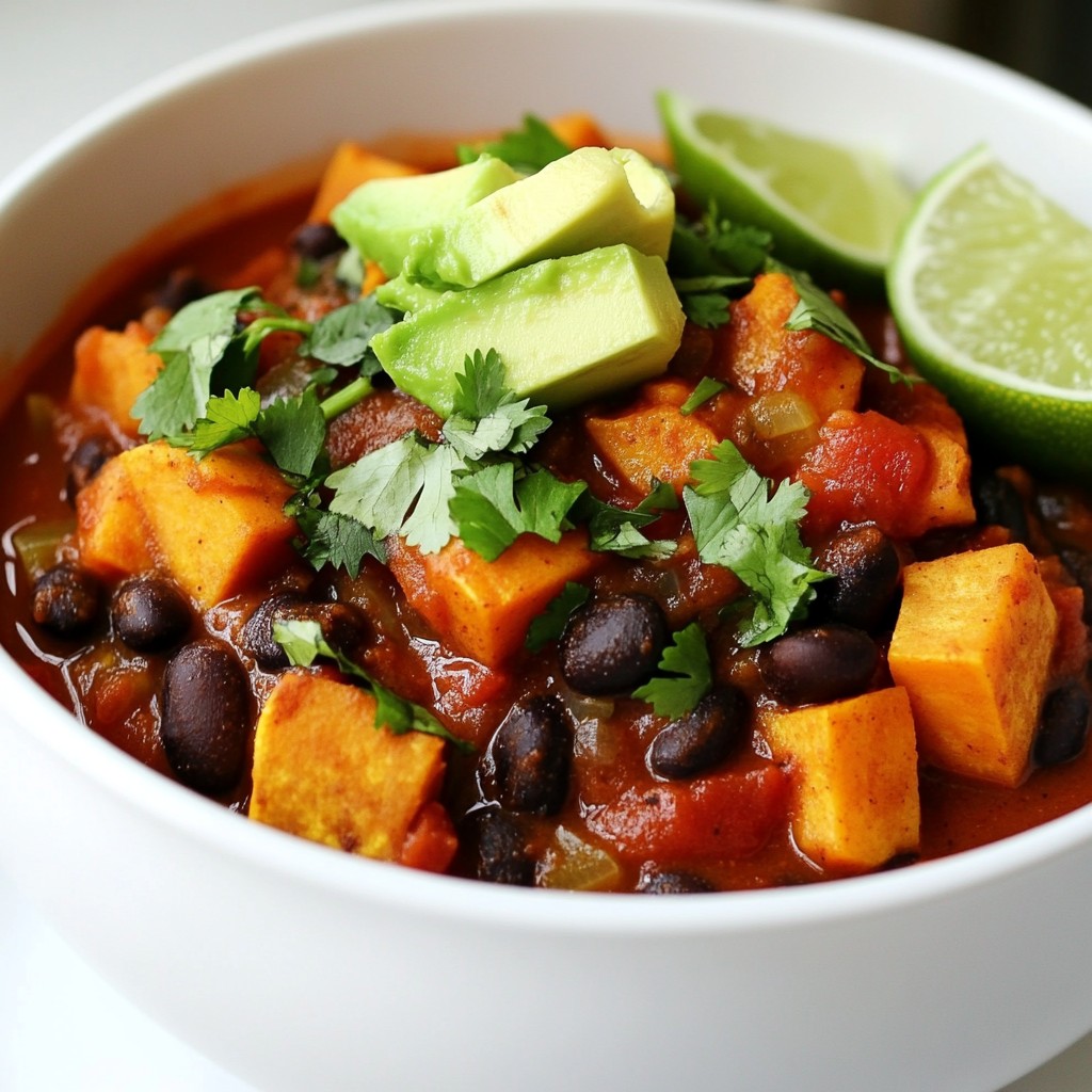 Sweet Potato Black Bean Chili Hearty and Flavorful Dish