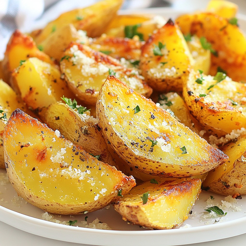Crispy Garlic Potato Wedges Perfect for Any Meal